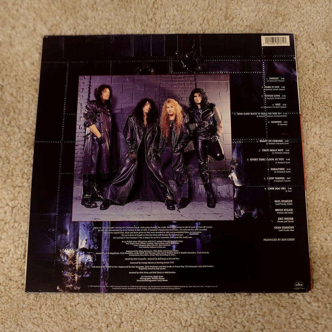 ★直筆サイン　LPレコード Kiss／Revenge 輸入盤・B. Kulick