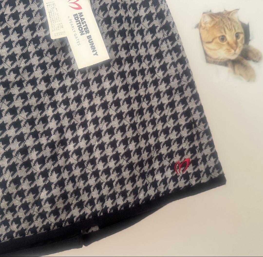 Ｌ　パーリーゲイツMASTER BUNNY【ハウンドトゥース】中綿入りスカート