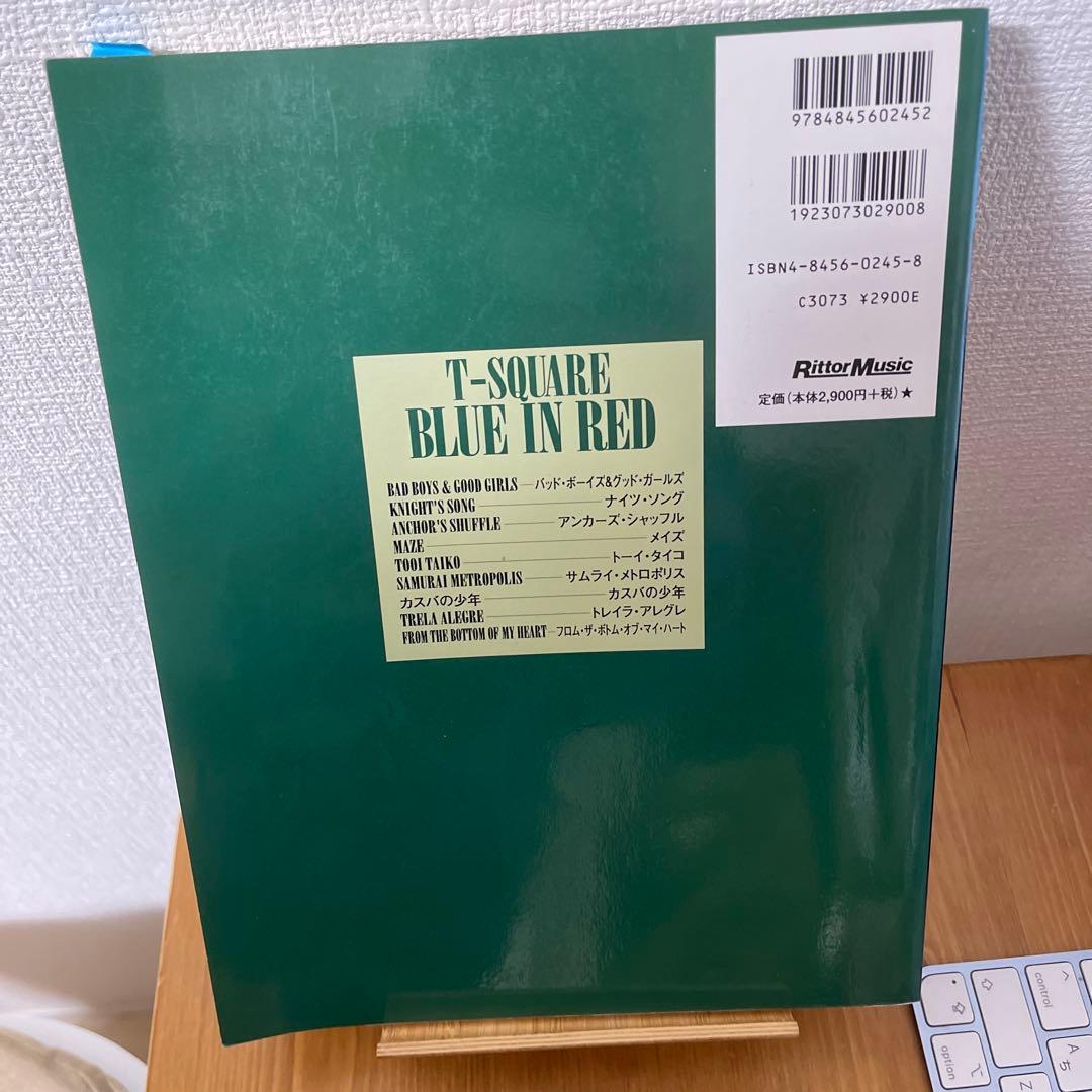 T-SQUARE BLUE IN RED バンドスコア