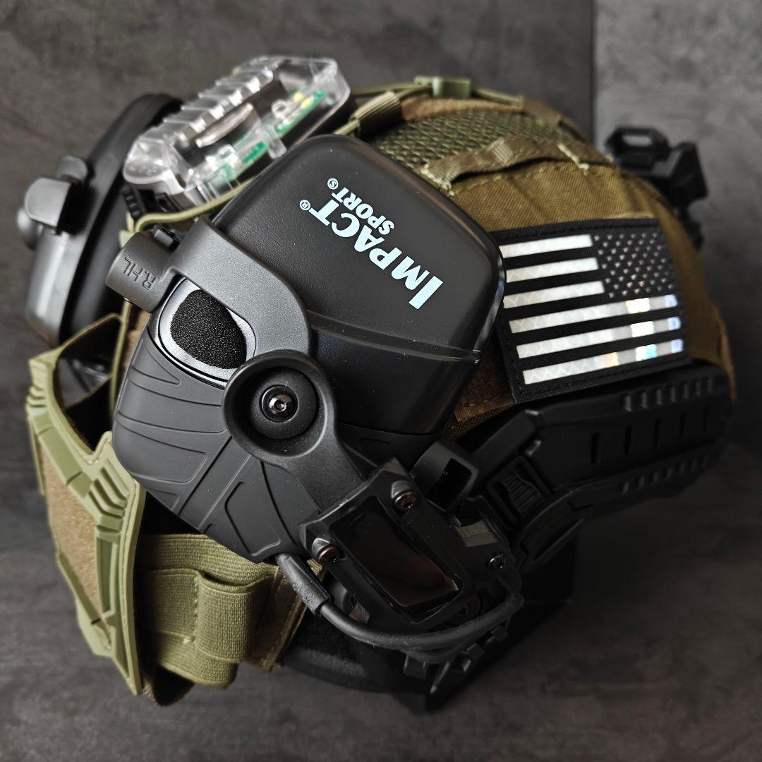 新品　実物NIJ IIIA防弾ヘルメット　Fast SFタイプ　ODフルセット