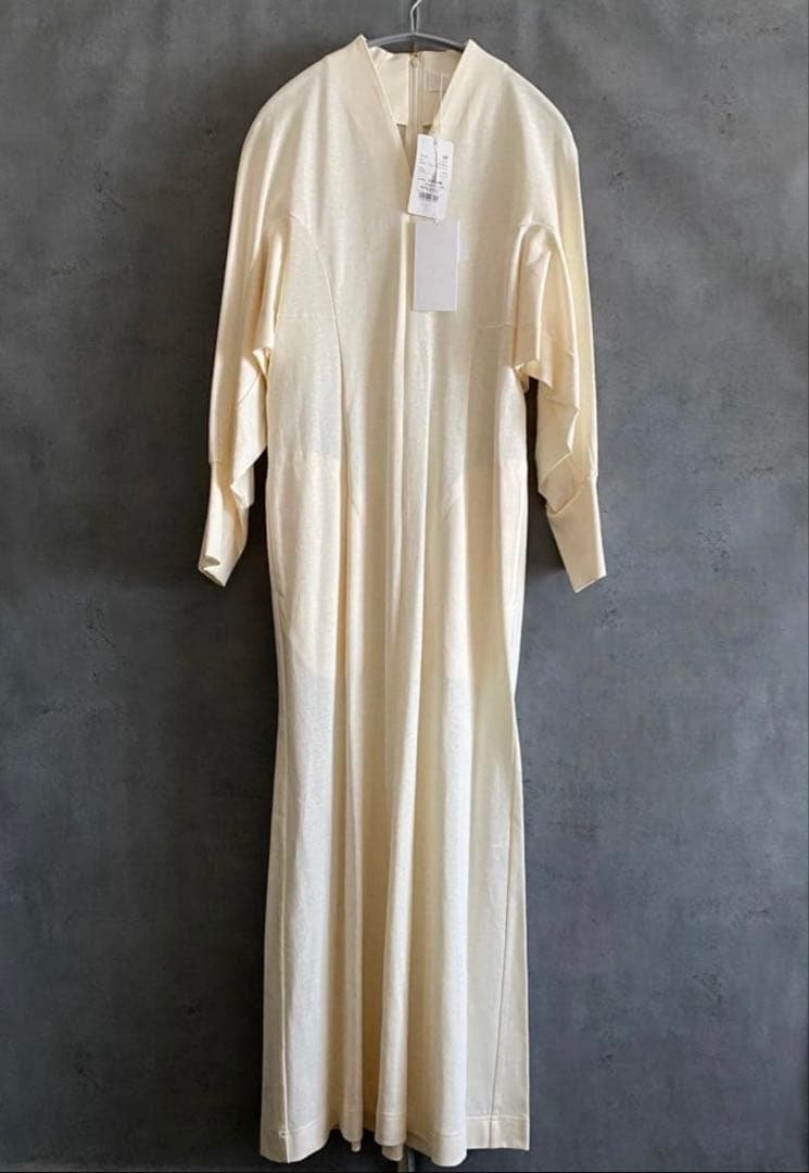 希少L 新品 Mame Kurogouchi クラシックコットンドレス ロング