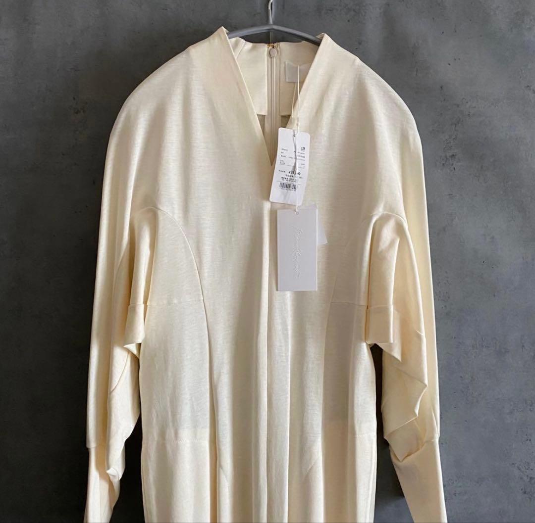 希少L 新品 Mame Kurogouchi クラシックコットンドレス ロング