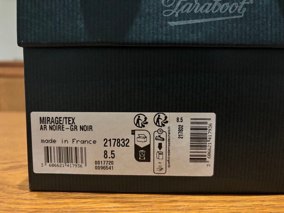 [新品] ＜ARPENTEUR×Paraboot＞MIRAGE BLACK 8H