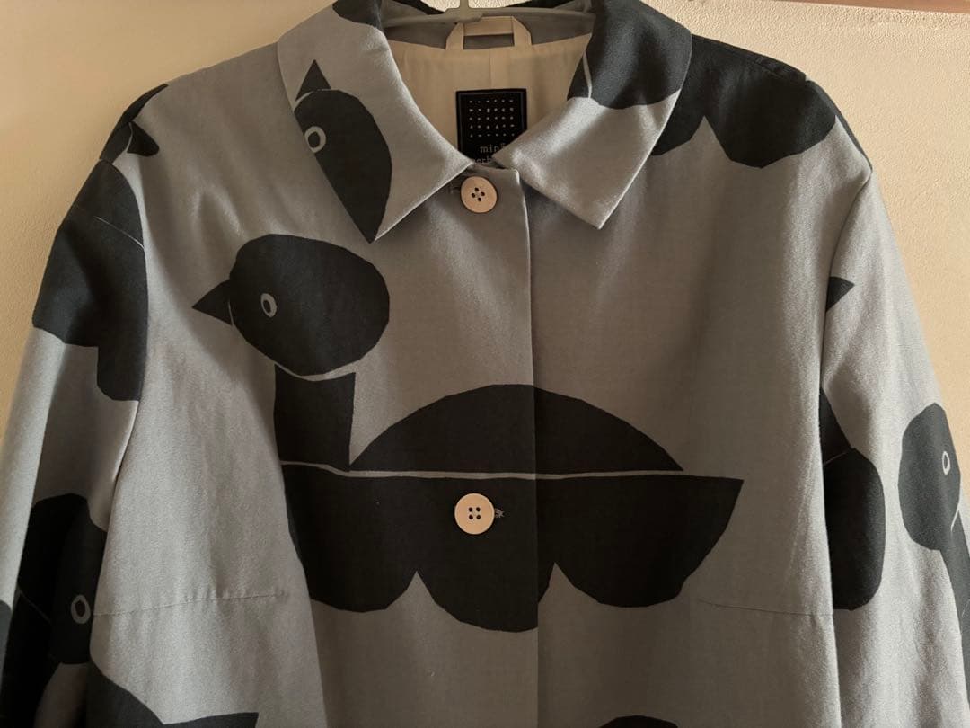 ミナペルホネン　sea birds ステンカラーコート