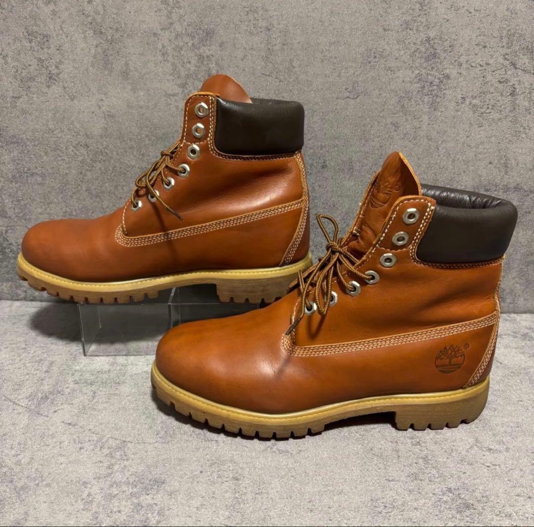 極美品　ティンバーランド　6インチプレミアムブーツ　本革　ブラウン　2122