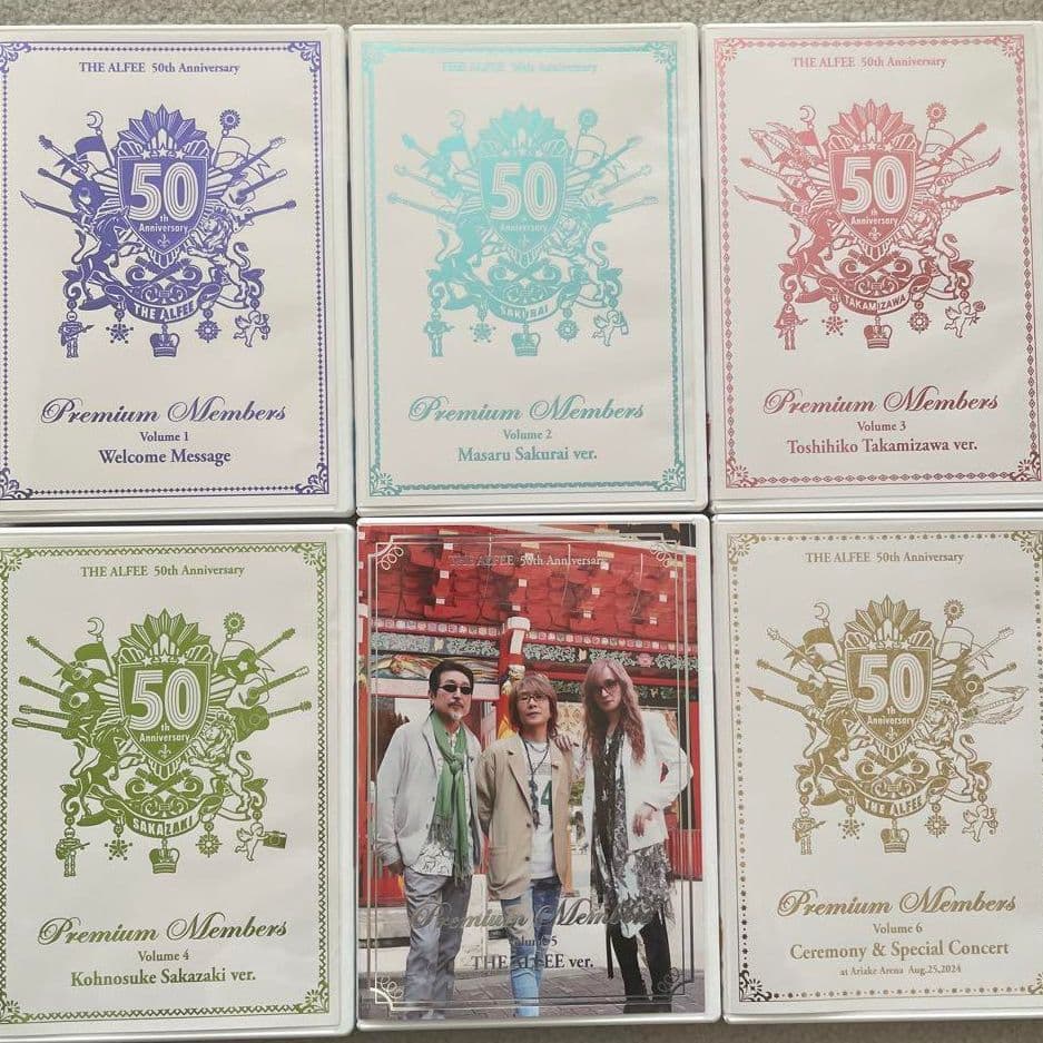 THE ALFEE 50周年 Premium Members DVD全6本