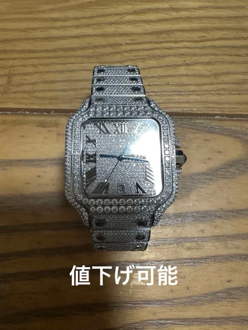 iced out watch モアサナイト　時計