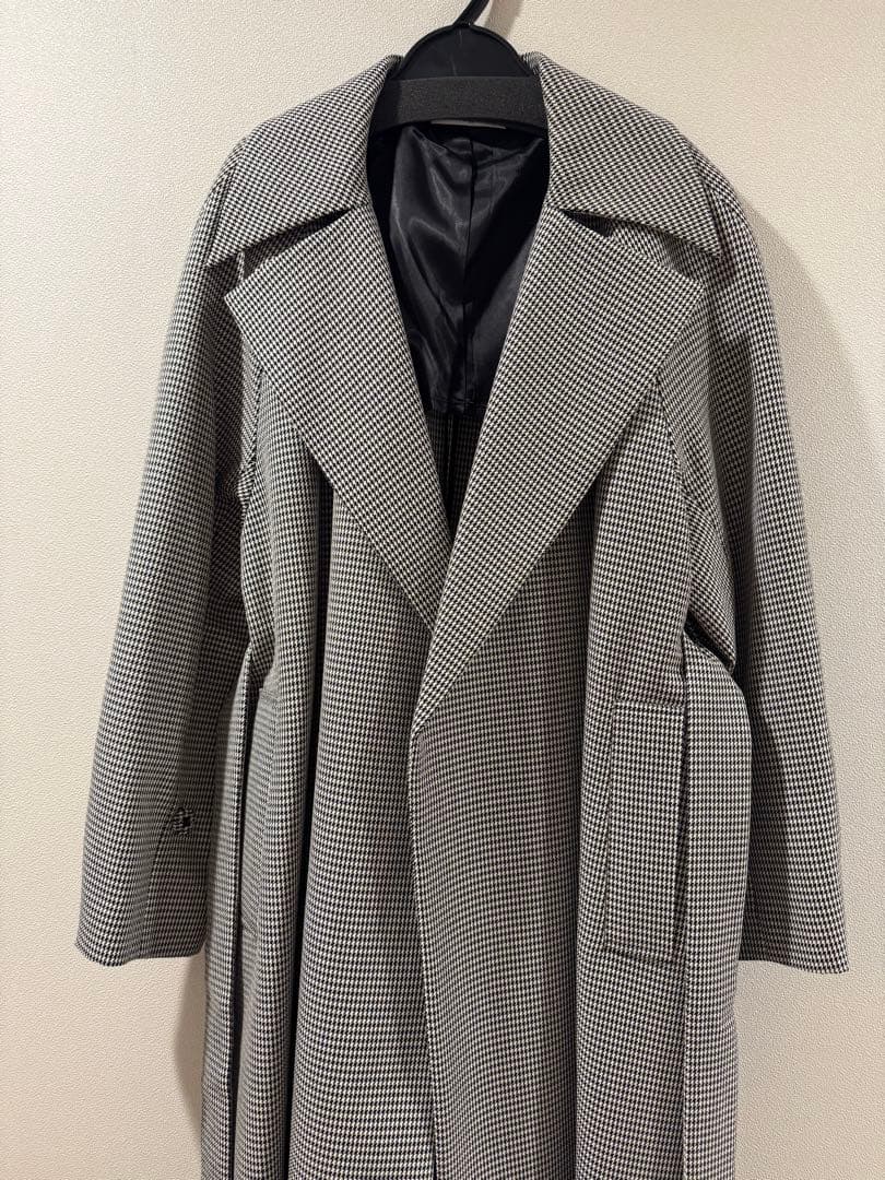 SHE TOKYO 千鳥格子柄ロングコート