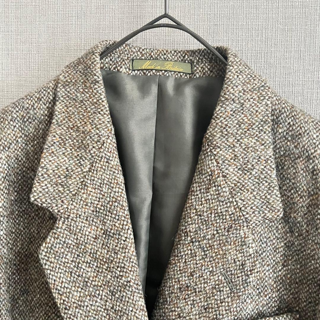 vintage 英国製 Dunn&Co テーラードジャケット ブラウン 古着