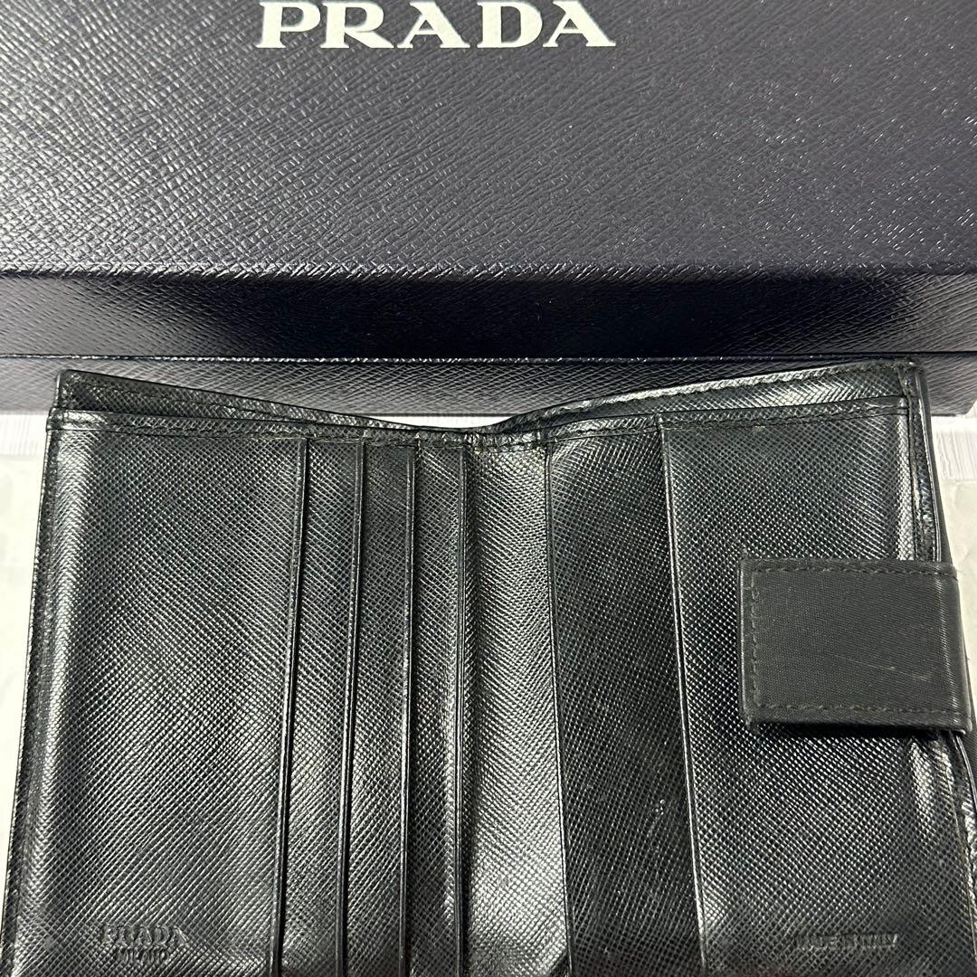 新品同様‼️ プラダ　PRADA 財布　折り財布　ナイロン　三角ロゴ　コンパクト