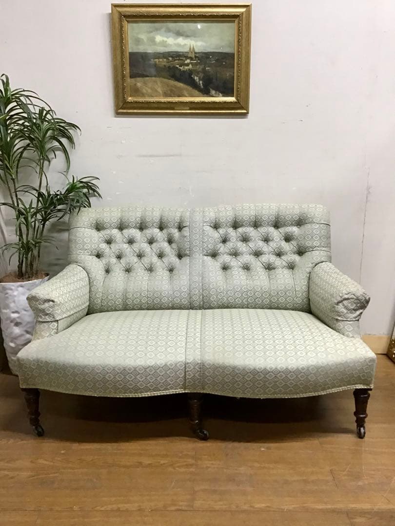 ジュリエット☆管241☆イギリス☆アンティーク☆大塚家具☆クラシックソファ