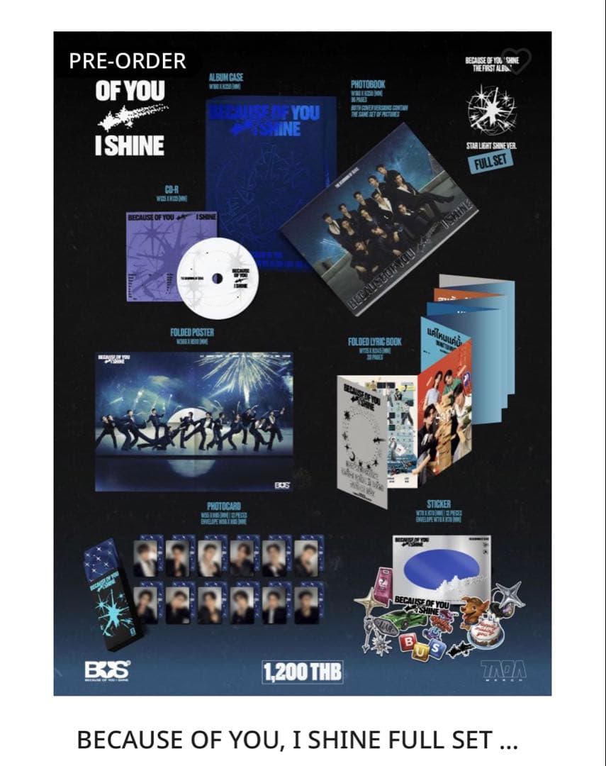 【BUS because of you i shine】タイ盤フルセットアルバム