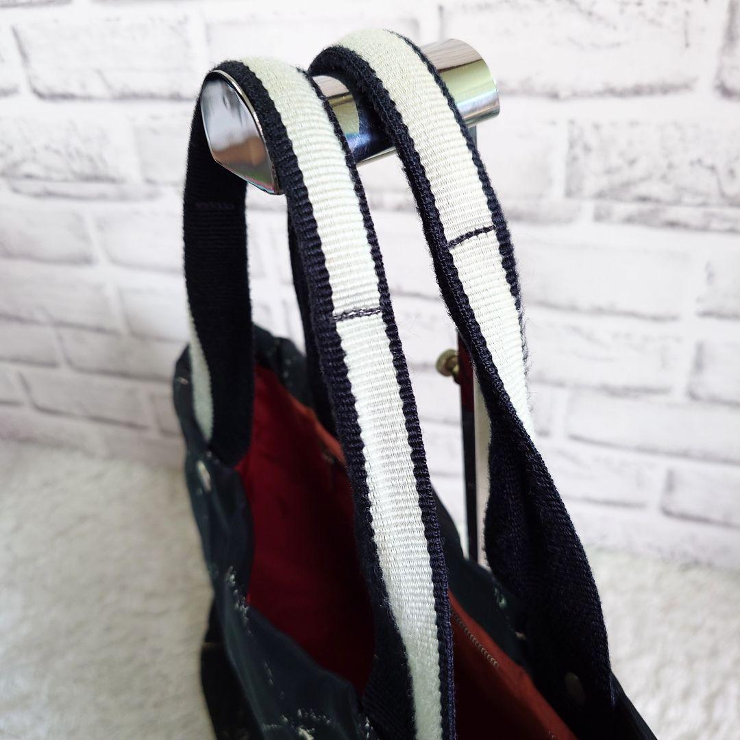 シャネル トラベルライン トートバッグ A4収納可能 ブラック シルバー金具