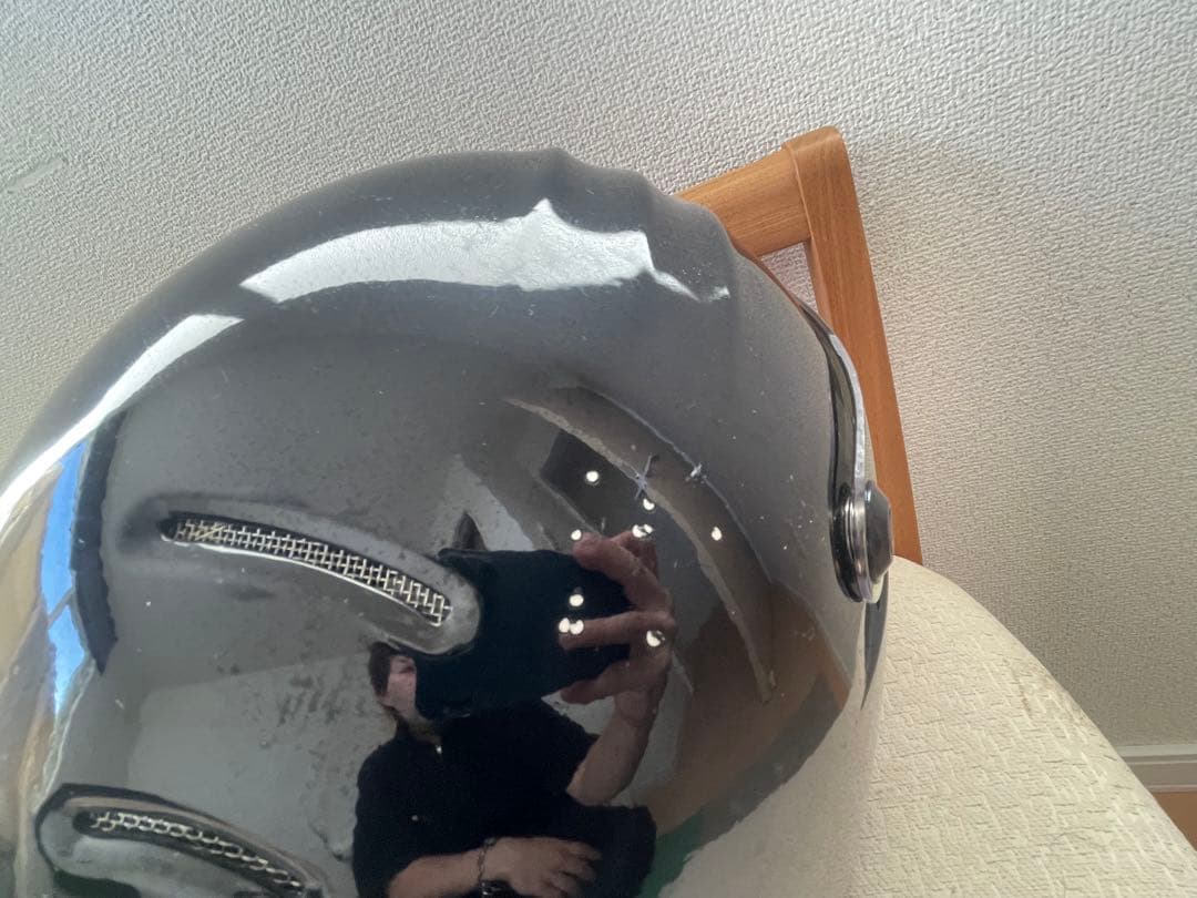 SIMSPON フルフェイスヘルメット ブラック ミラーシールド