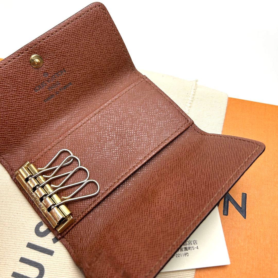 鑑定済 ルイヴィトン モノグラム 定番 キーケース4連