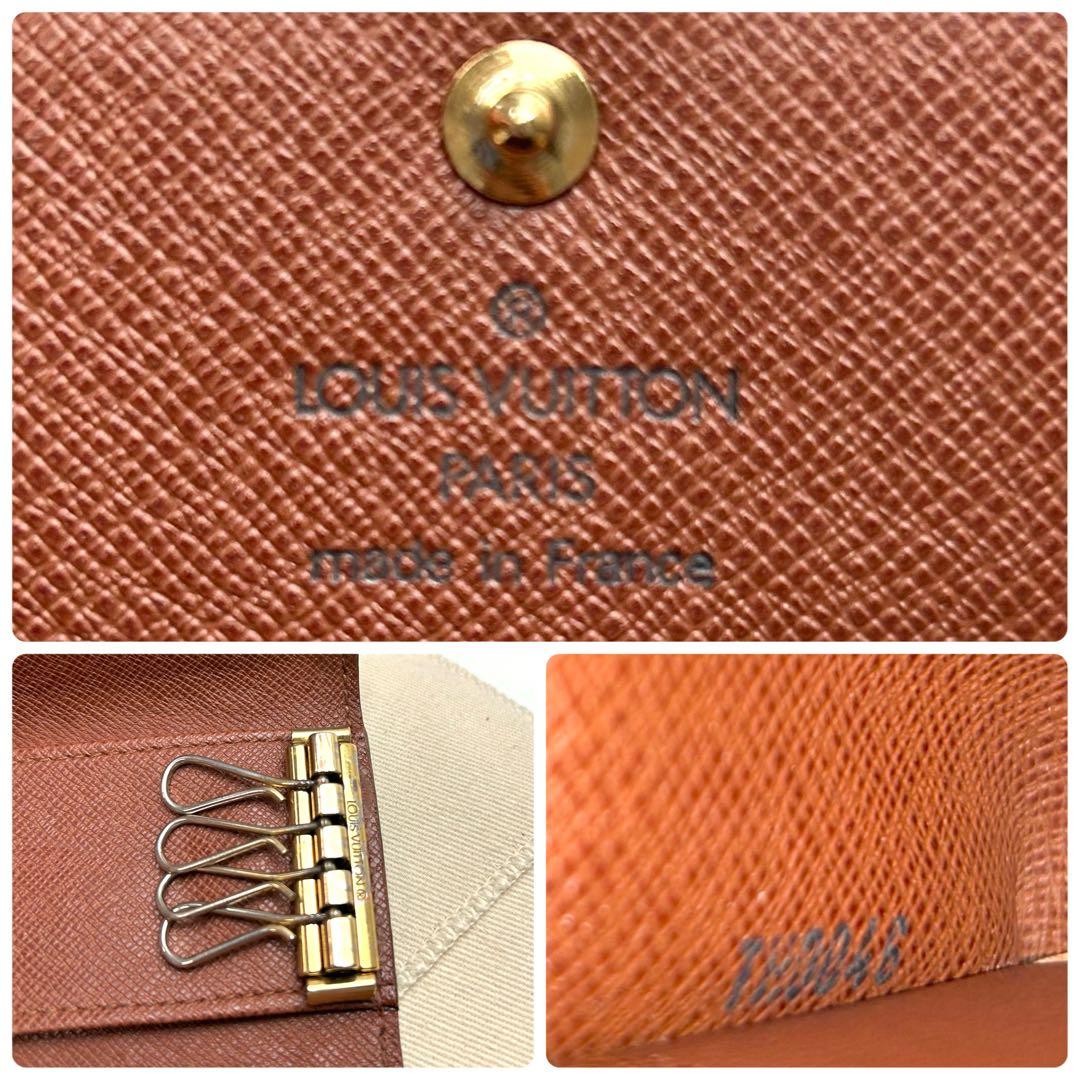 鑑定済 ルイヴィトン モノグラム 定番 キーケース4連