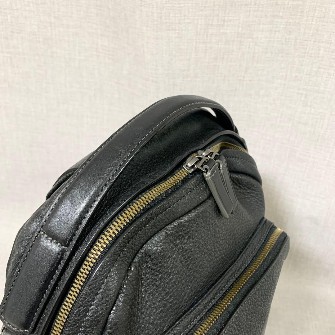TUMI トゥミ ハリソン ベイツ オールレザー リュック ブラック ビジネス