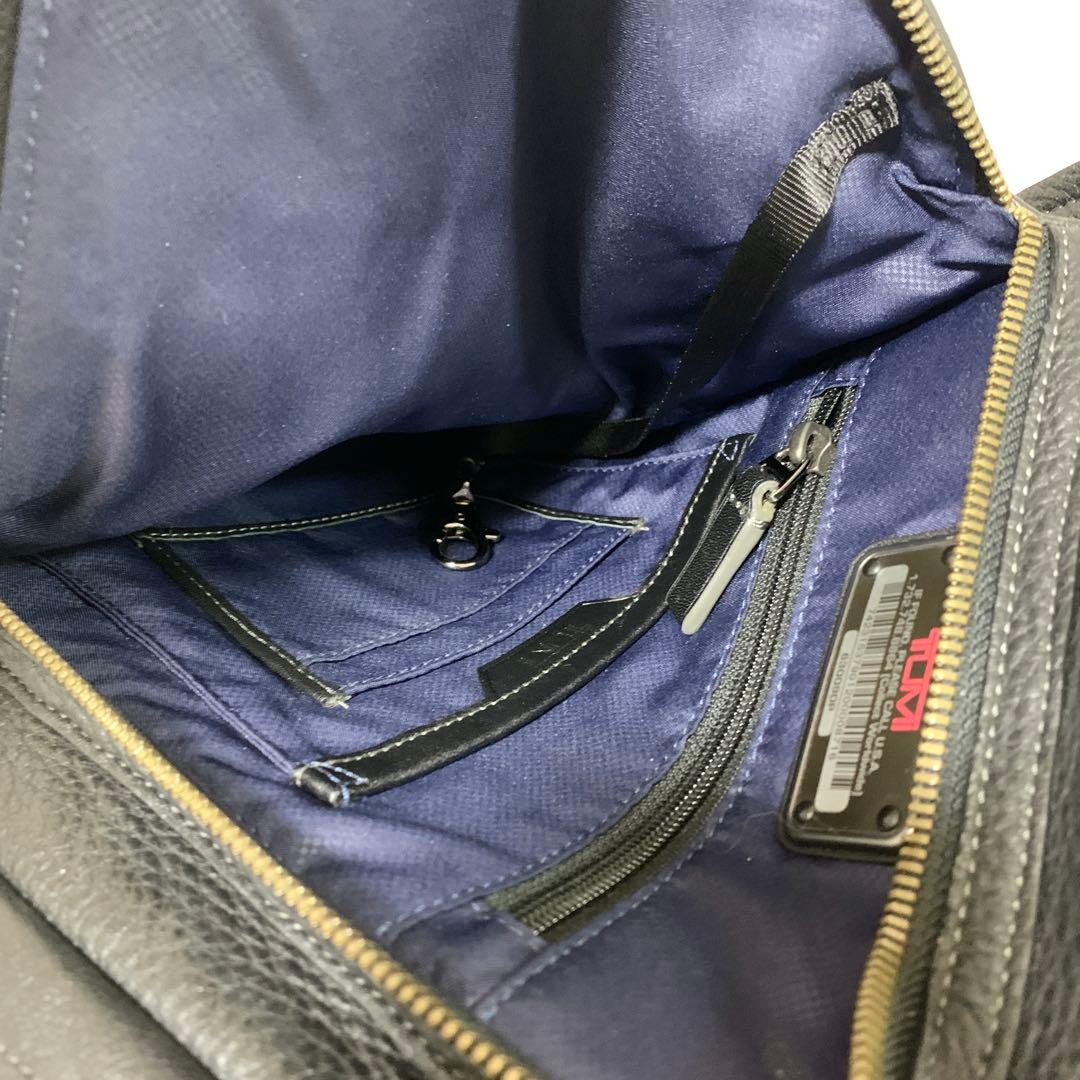 TUMI トゥミ ハリソン ベイツ オールレザー リュック ブラック ビジネス