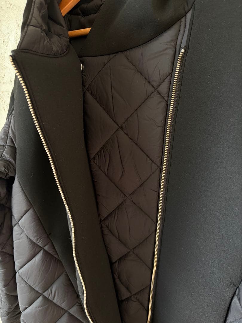 SA12 ヤマダヤ LASUD ACTIVE フード付きロングコート ブラック