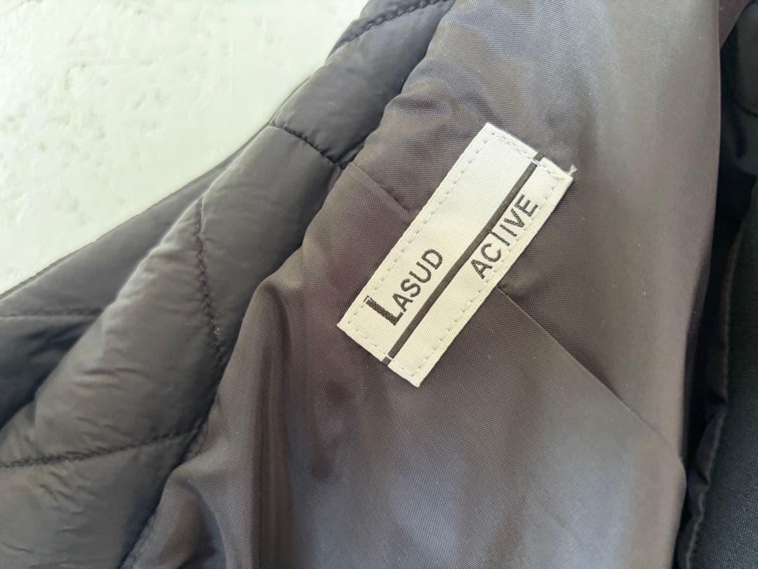 SA12 ヤマダヤ LASUD ACTIVE フード付きロングコート ブラック