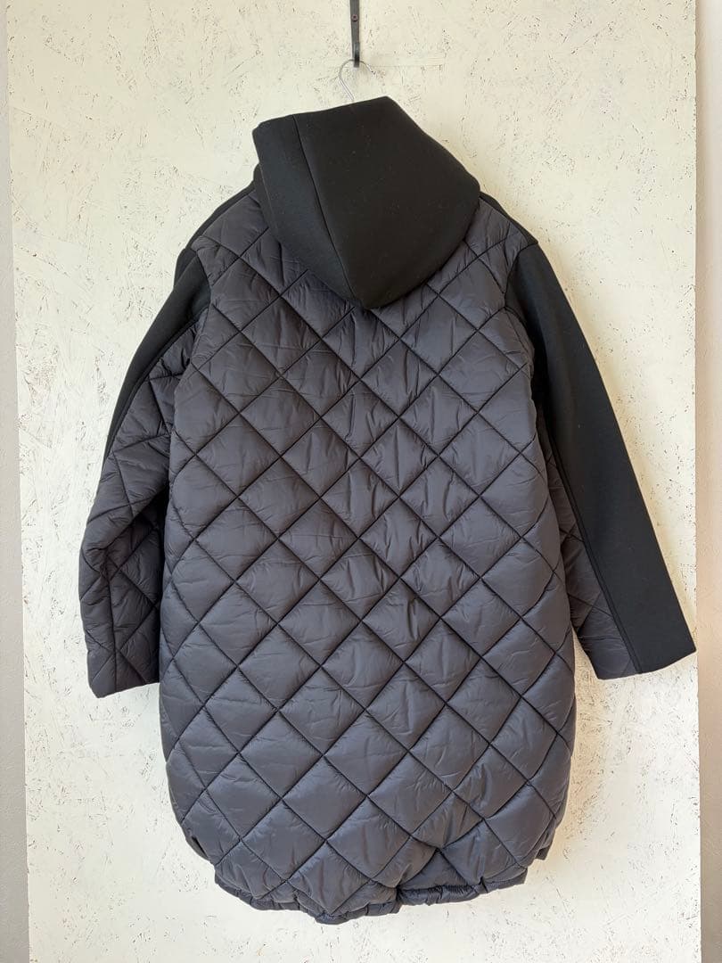 SA12 ヤマダヤ LASUD ACTIVE フード付きロングコート ブラック