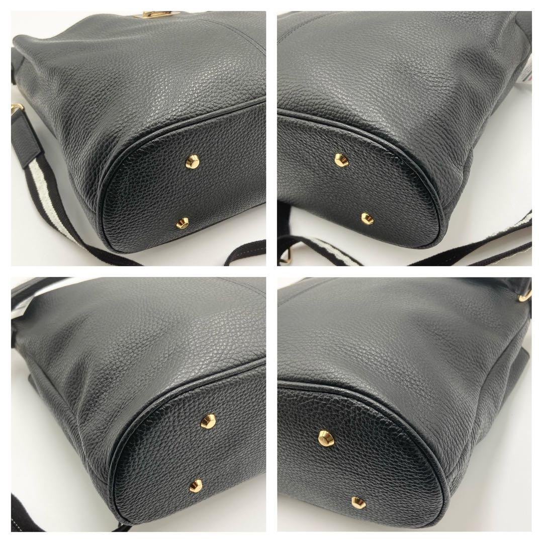 未使用級　ATAO アタオ　ウィークエンド　ショルダーバッグ　レザー　ブラック