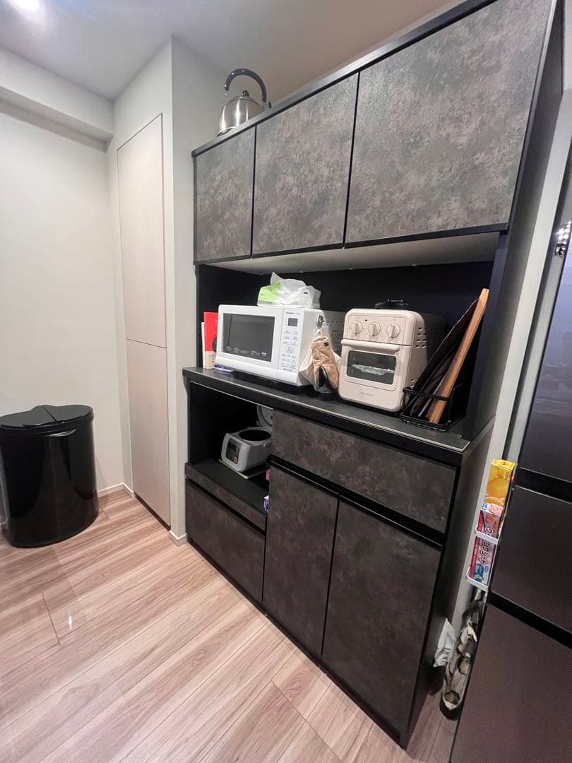 【saruget2017】大川家具 コンセント付 キッチンボード 完成品