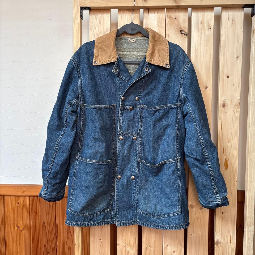 WAREHOUSE カバーオール 38サイズ インディゴ・