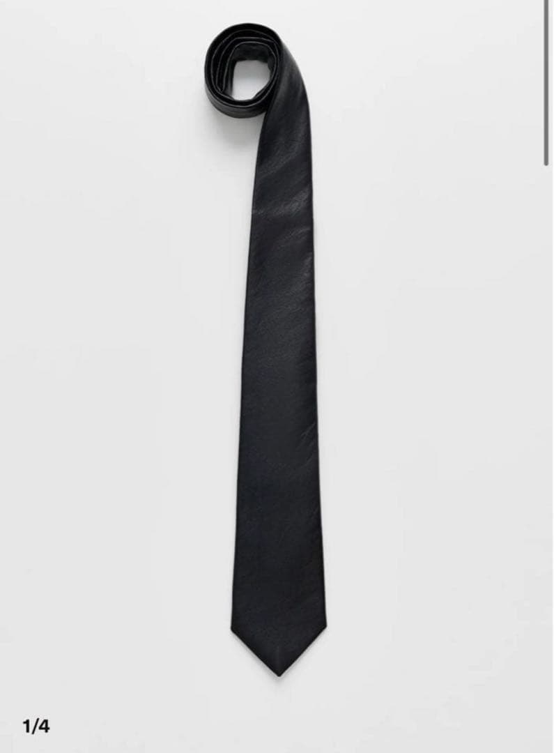OUR LEGACY アワーレガシー ブラック リアルフェイクレザー タイ