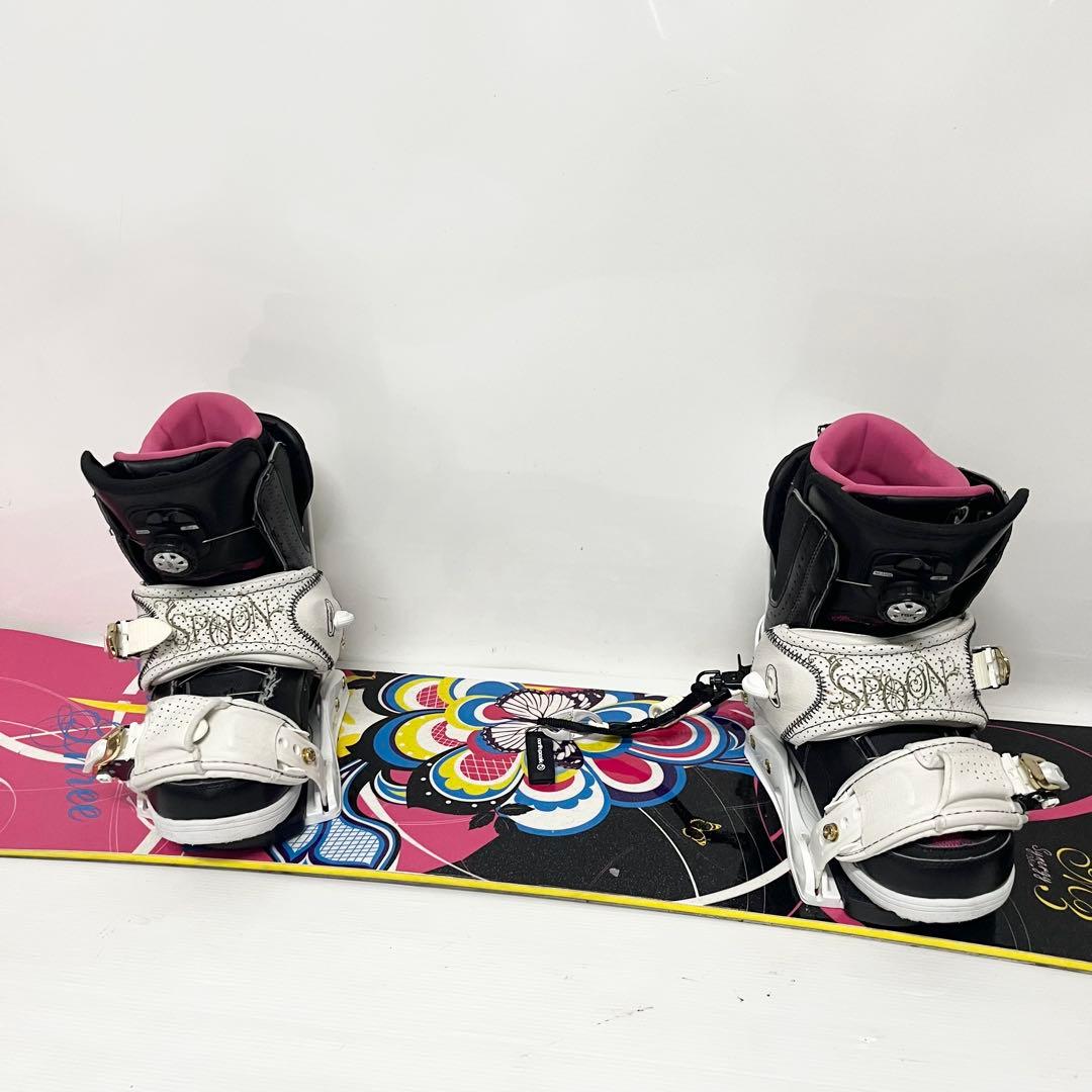 レディース　初心者　スノーボード　フルセット　女性用　SPOON スノボセット