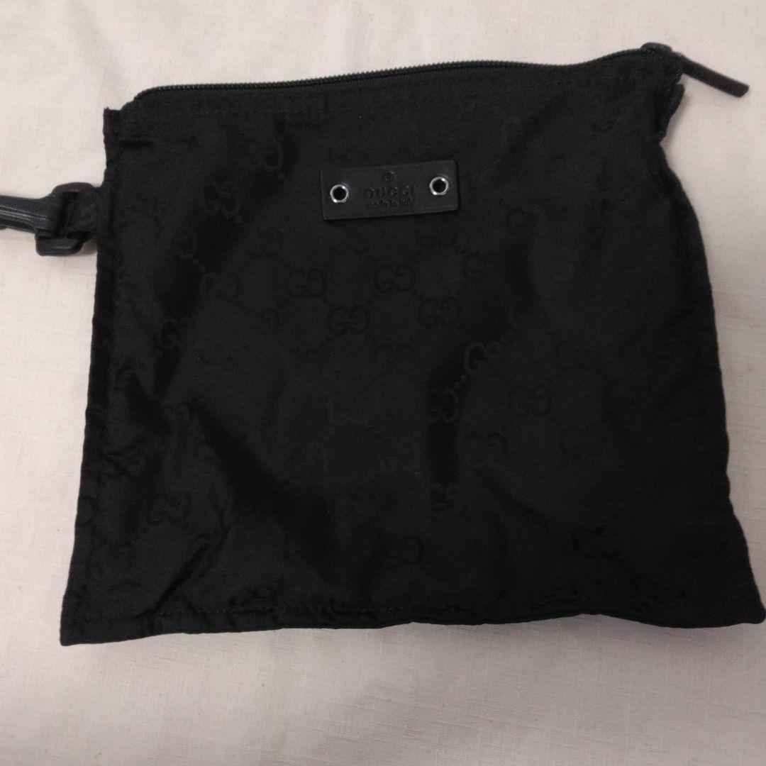 GUCCI 黒 エコバッグ ポーチ付き