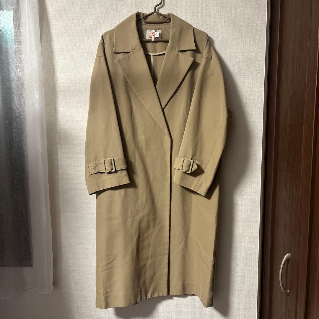 IENAコットンWクロスオーバーチェスターコート 38サイズ