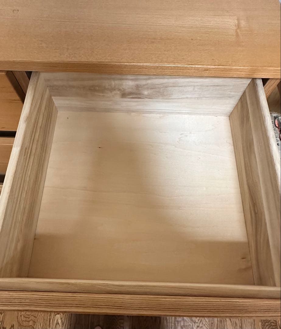 【廃番】【希少】無印良品 タモ材 チェスト 4段ワイド タンス