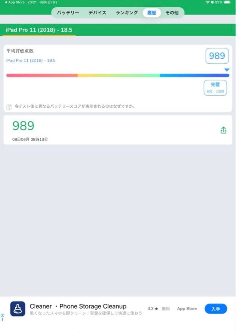 iPad Pro 11 (2018) スペースグレー 本体