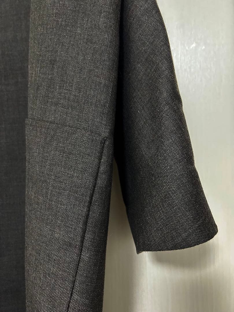 2025AWアダムエロペADAM ET ROPE'ソモウリバーロングコート美品