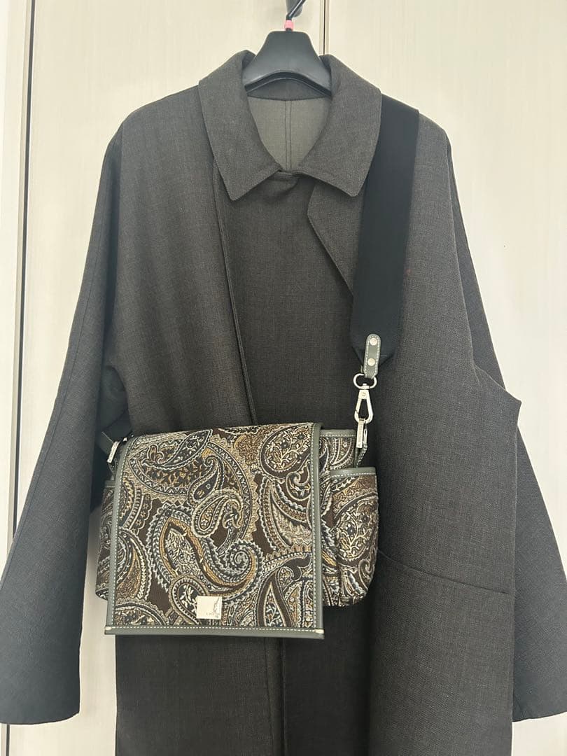 2025AWアダムエロペADAM ET ROPE'ソモウリバーロングコート美品