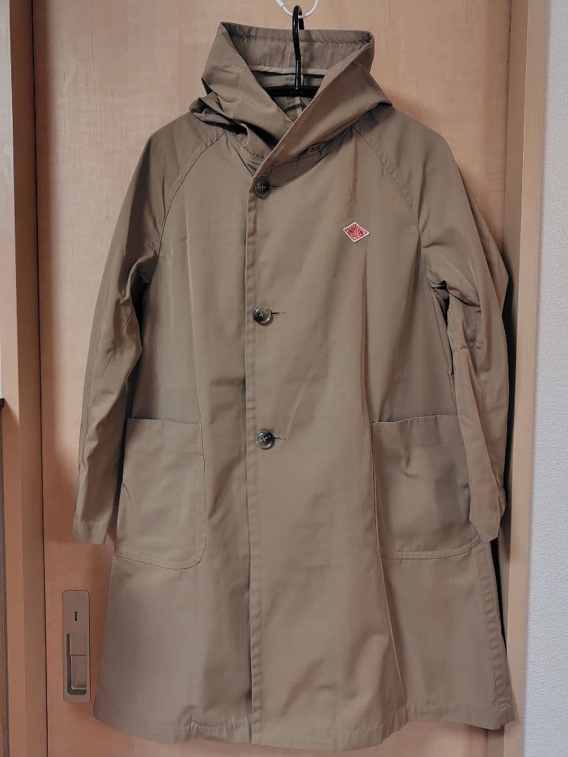 【日本製】DANTON ダントンフード付レディースコートベージュ