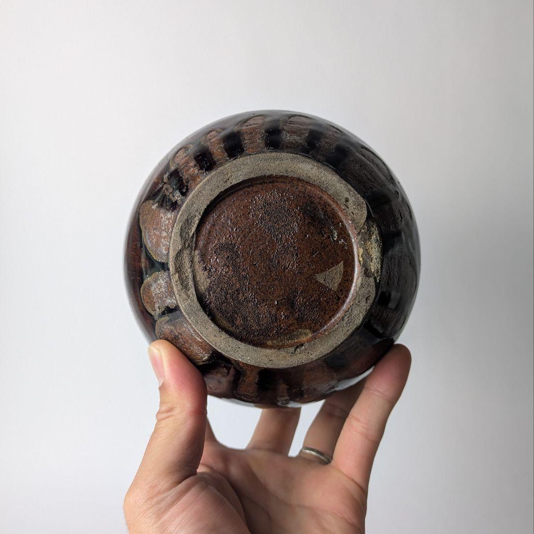 正*様 古瀬戸 飴釉 瓢形徳利 共箱 酒器 花生 花入 花器 骨董 古美術 アン