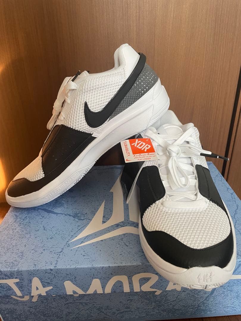 シューズ(男性用) NIKE JA 1 EP WHITE/BLACK 27.5cm