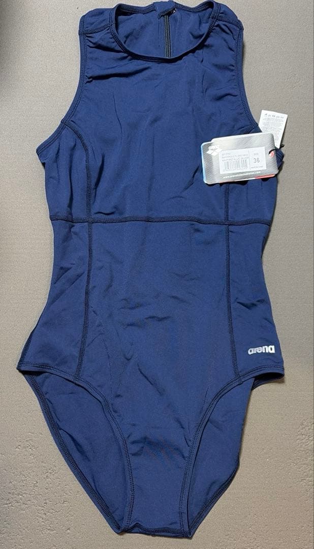 ARENA 水球用競泳水着 特大サイズ US36 ネイビー 新品タグ付き