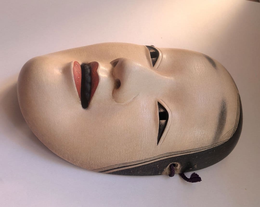 Wooden Noh Mask　木製能面