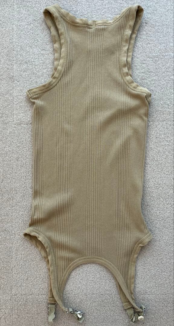 FUMIKA UCHIDA ガーター　タンクトップ　M カーキベージュ