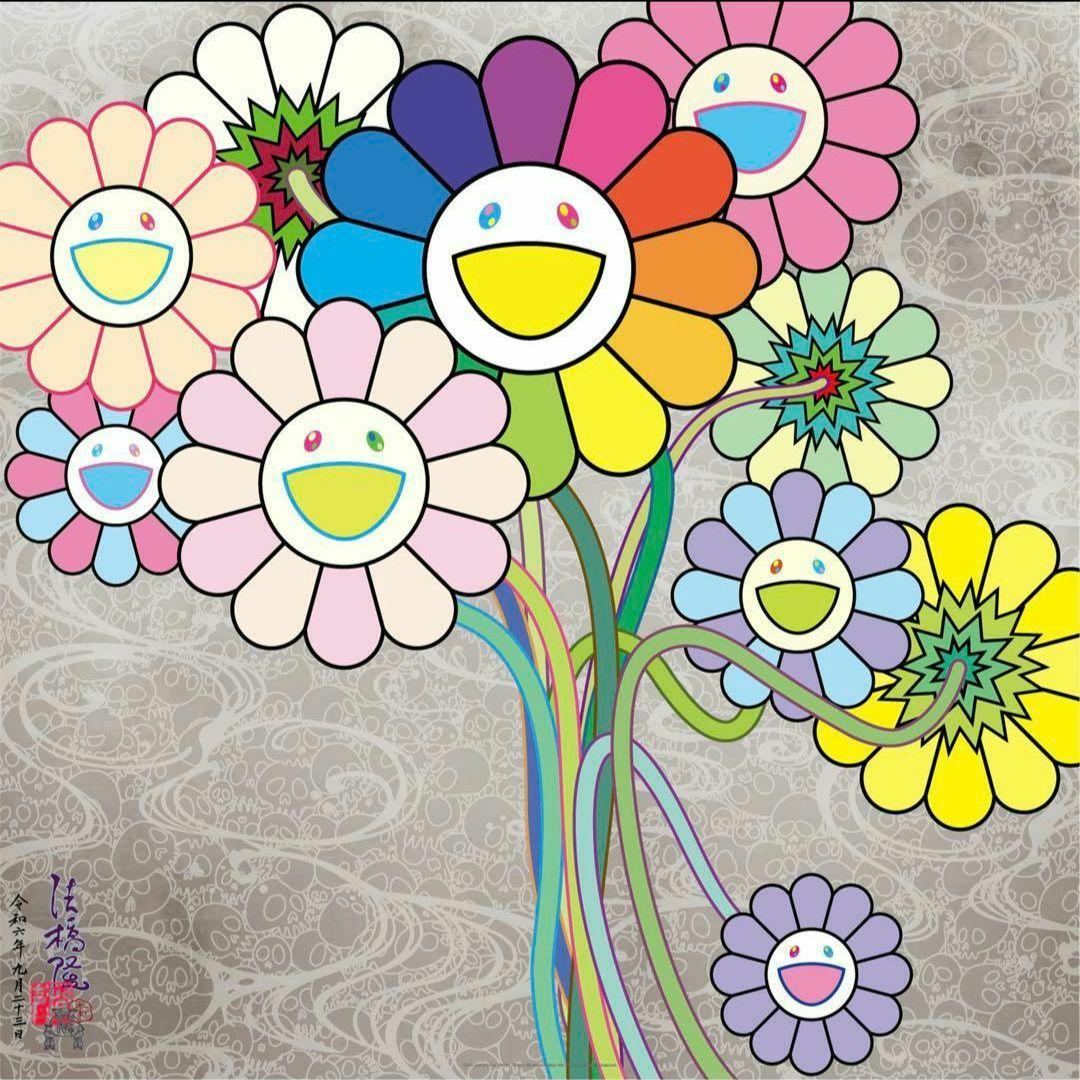 村上隆 光琳とウォホール サイン入り エディション プリント