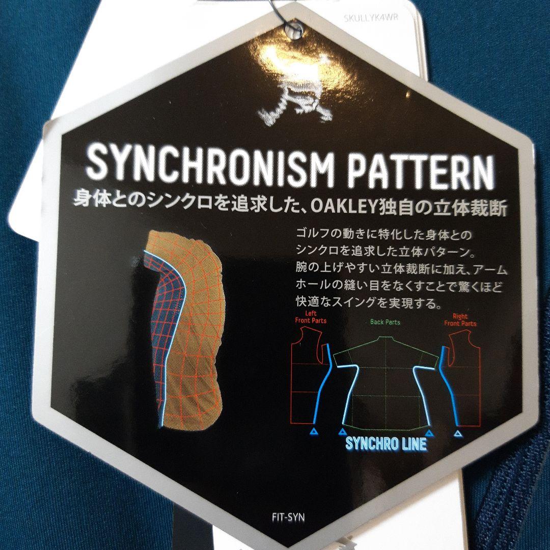 新品　オークリーゴルフ　メンズウエア　高機能ストレッチ長袖モックネックシャツ