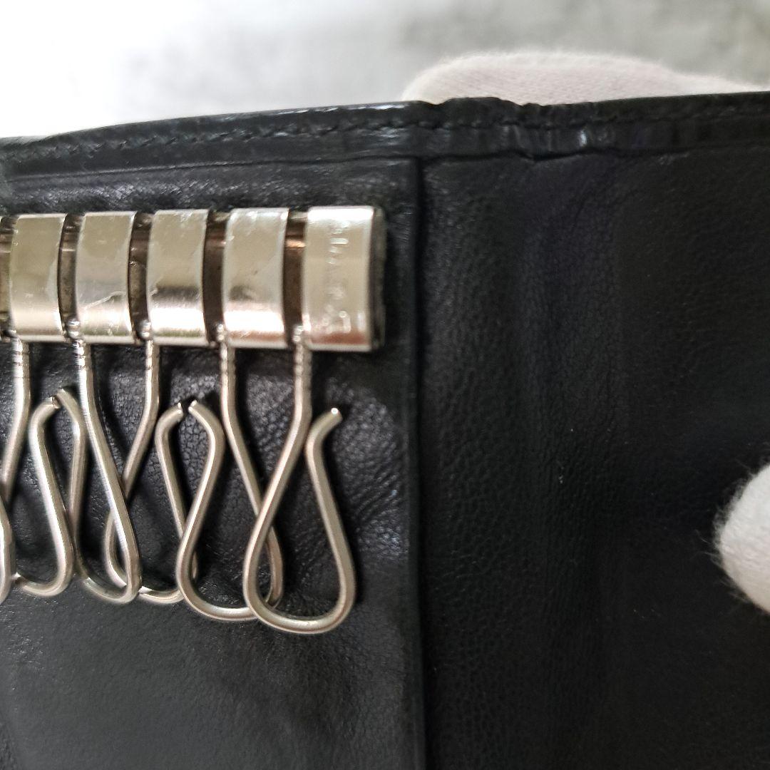 ✨美品✨LOEWE ロエベ 6連 キーケース レザー ブラック チャーム付き