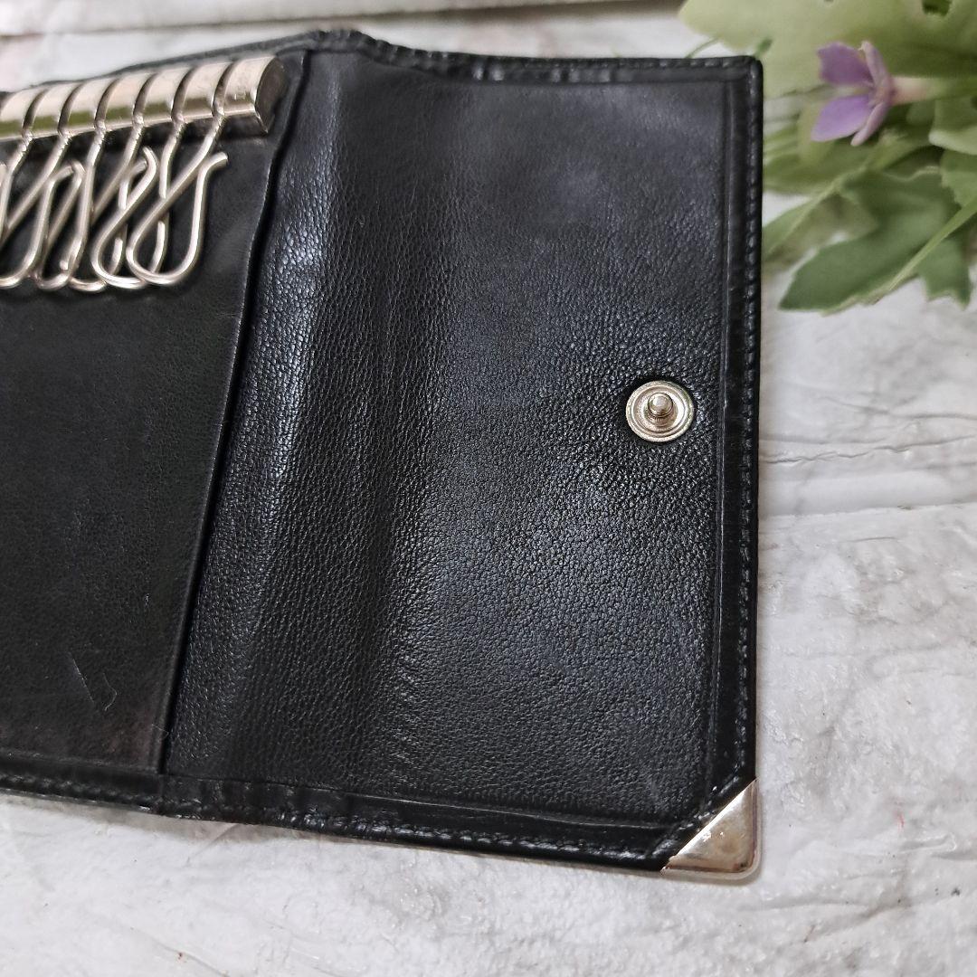 ✨美品✨LOEWE ロエベ 6連 キーケース レザー ブラック チャーム付き