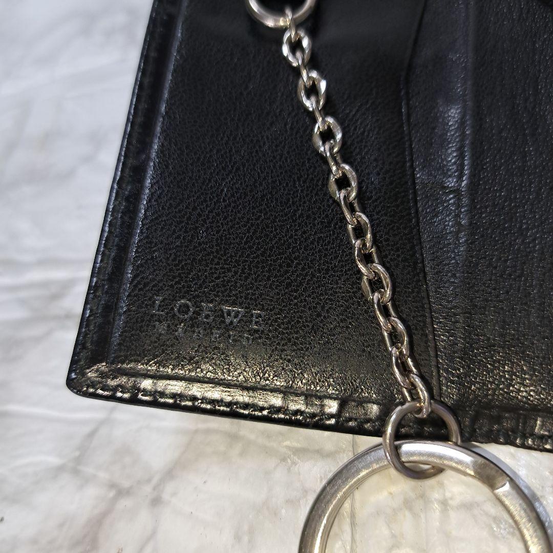 ✨美品✨LOEWE ロエベ 6連 キーケース レザー ブラック チャーム付き