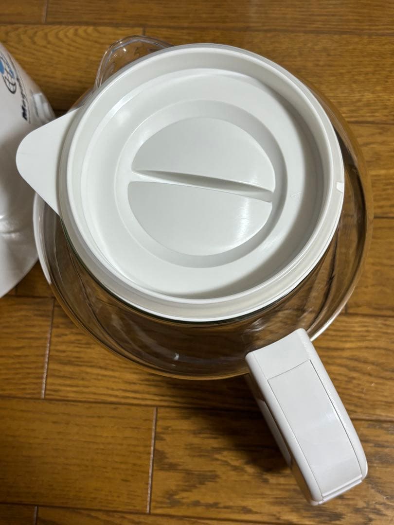 動作確認済み　メガホーム　蒸留水器　新ガラス容器　ホワイト