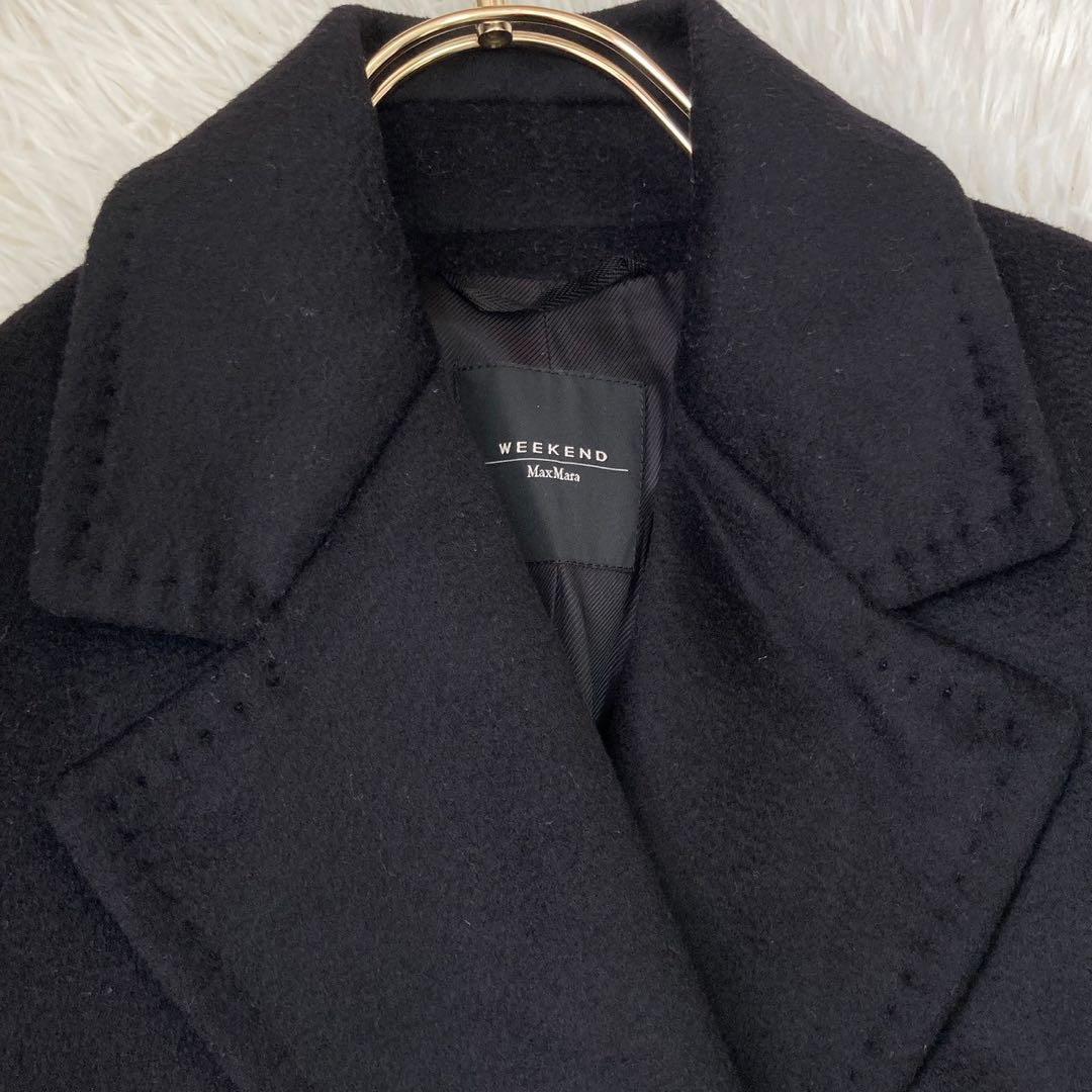 Max mara ウールコート ブラック 38 上品 フォーマル 大人