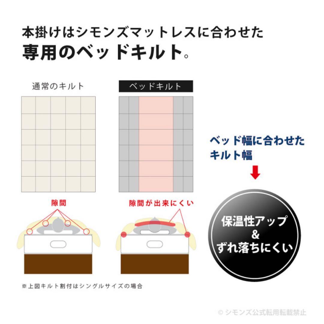SIMMONS 最高級 デラックス デュエット羽毛布団 LH2502D